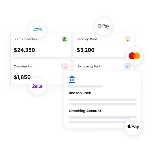 Rent collection and owner payouts mockup