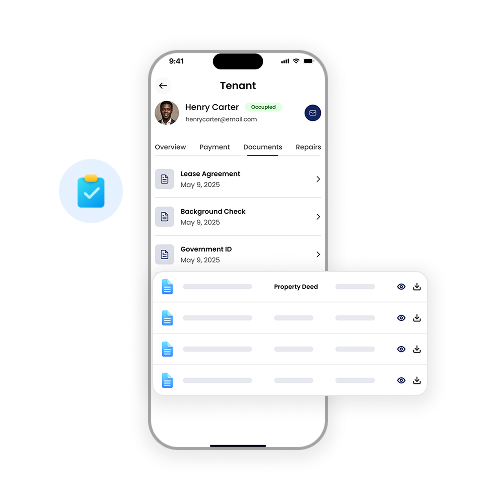 Document library and compliance mockup