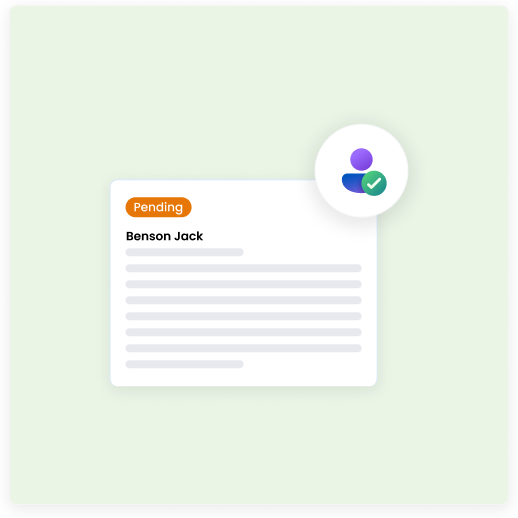 Tenant record pending identity verification